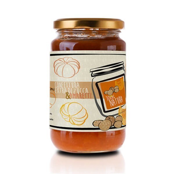 Confettura extra di Zucca e Amaretti - 340g